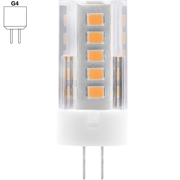 Century Lampadina LED Bispina PIXY 12V 3W Attacco G4 3000K 300LM